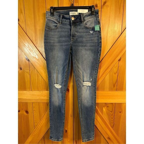 M Jeans by Maurices XS Regular Mid Rise Super Skinny Ankle NWT Super Stretch (04 - Picture 1 of 8